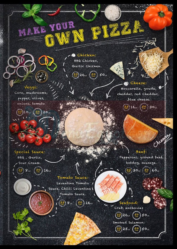 Levantina Pizza menu